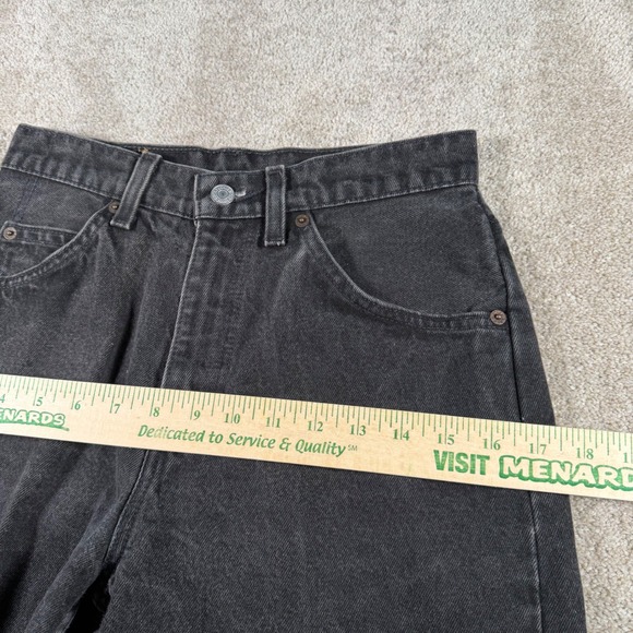 Levis 962 Jeans Women 7 Med (27 x32) Faded Black Vintage USA Orange Tab Tapered - Picture 11 of 12